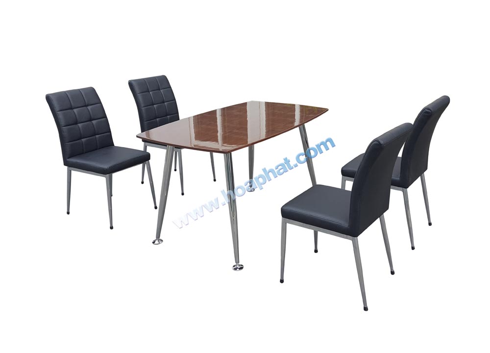 Bàn ăn khung thép cao cấp Hòa Phát B68 Verneer